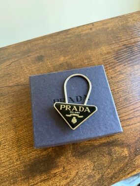 Prada Triangle Keyring/Bagcharm